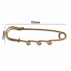 Brooch base 60x19 mm
