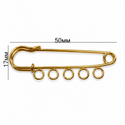 Brooch base 50x17 mm