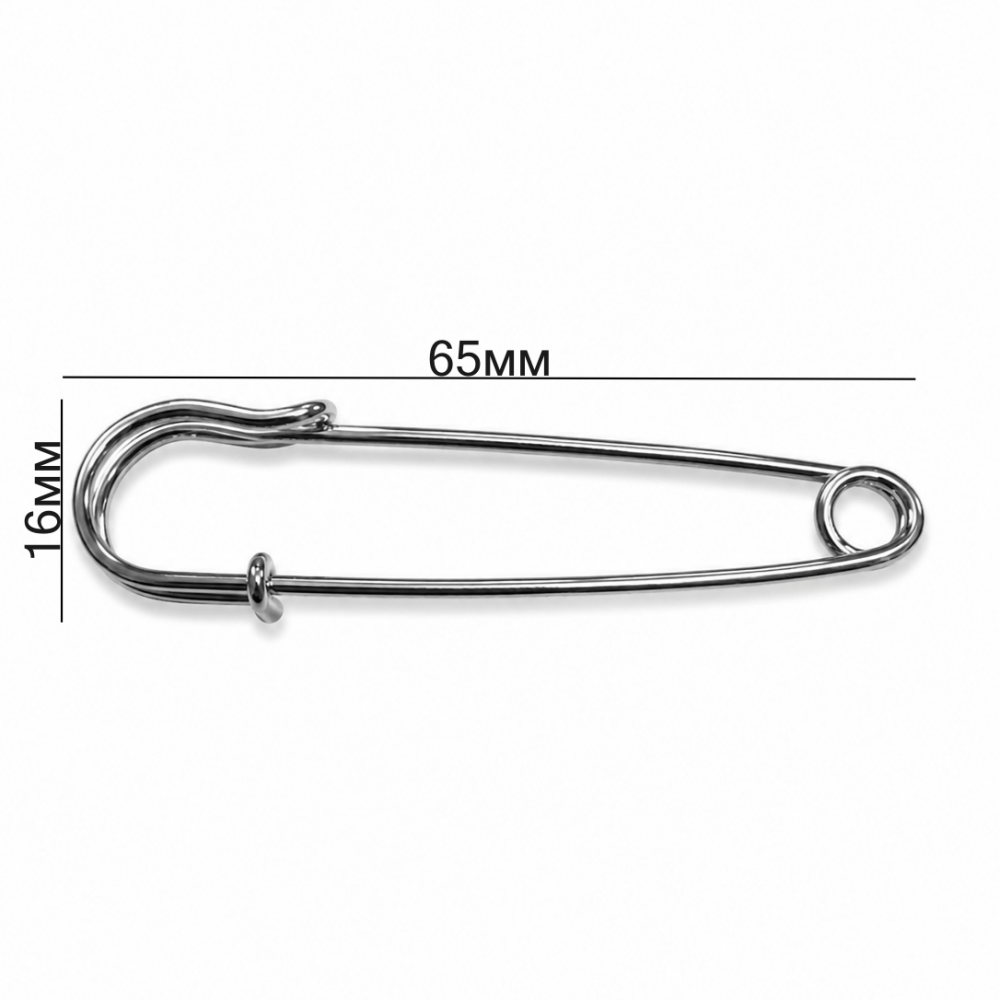 Brooch base 65x16 mm