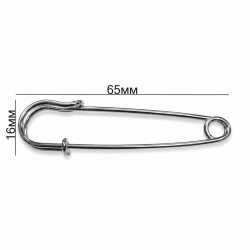 Brooch base 65x16 mm
