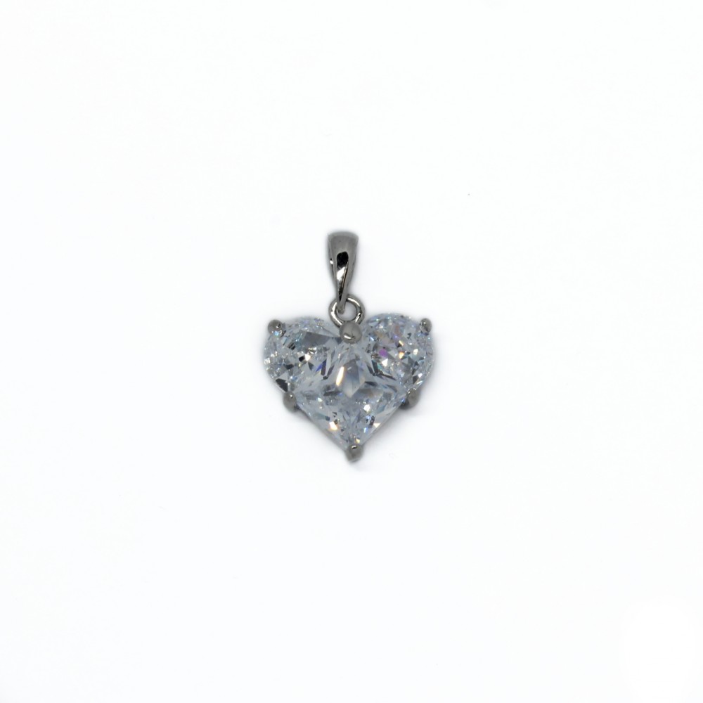 Pendant with zircons "LUX" 15x10mm 1pcs. (F12L1064)