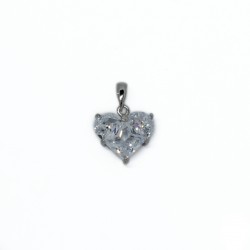 Pendant with zircons "LUX" 15x10mm 1pcs. (F12L1064) 