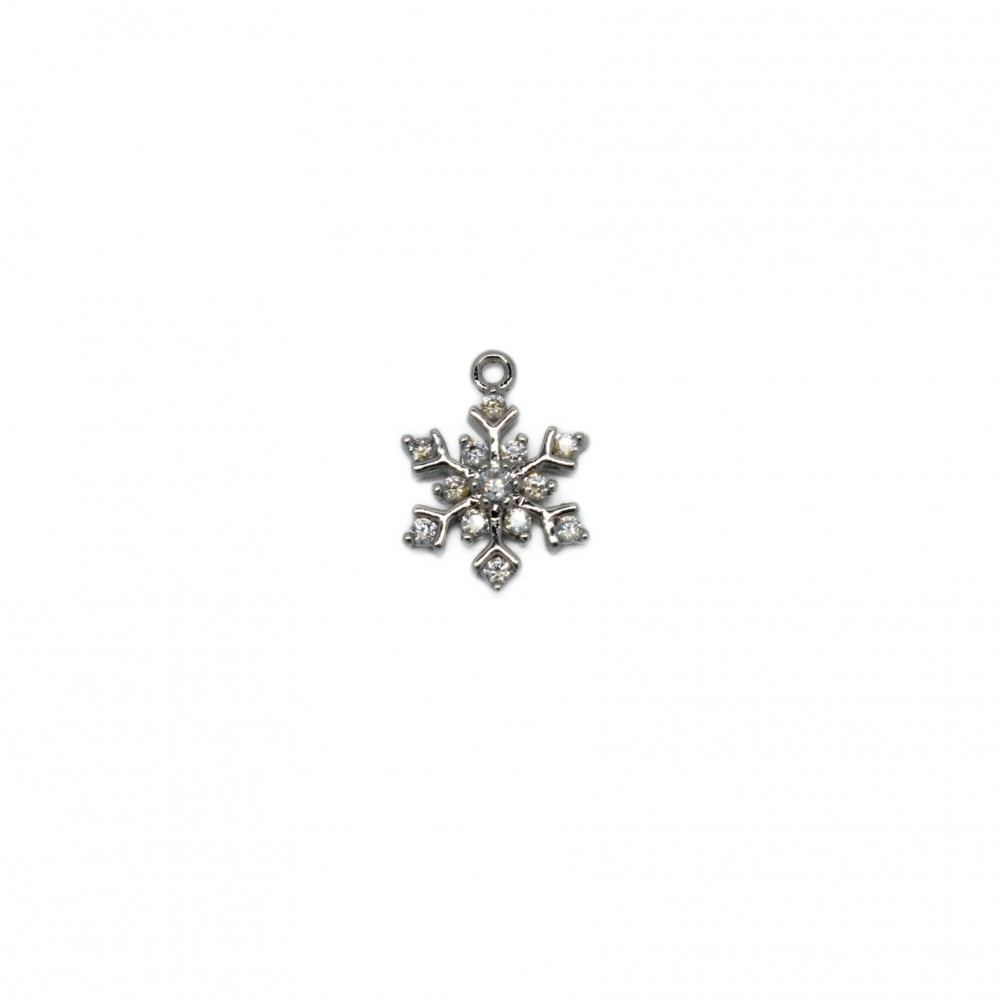 Pendant with zircons "LUX" 15x10mm 1pcs. (F12L1066)