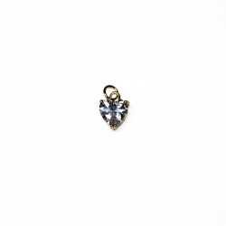 Pendant with zircons Lux 13x10mm 1pcs. (F12L3096) 