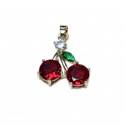 Pendant with zircons Lux 28x18mm 1pcs. (F12L3117) 