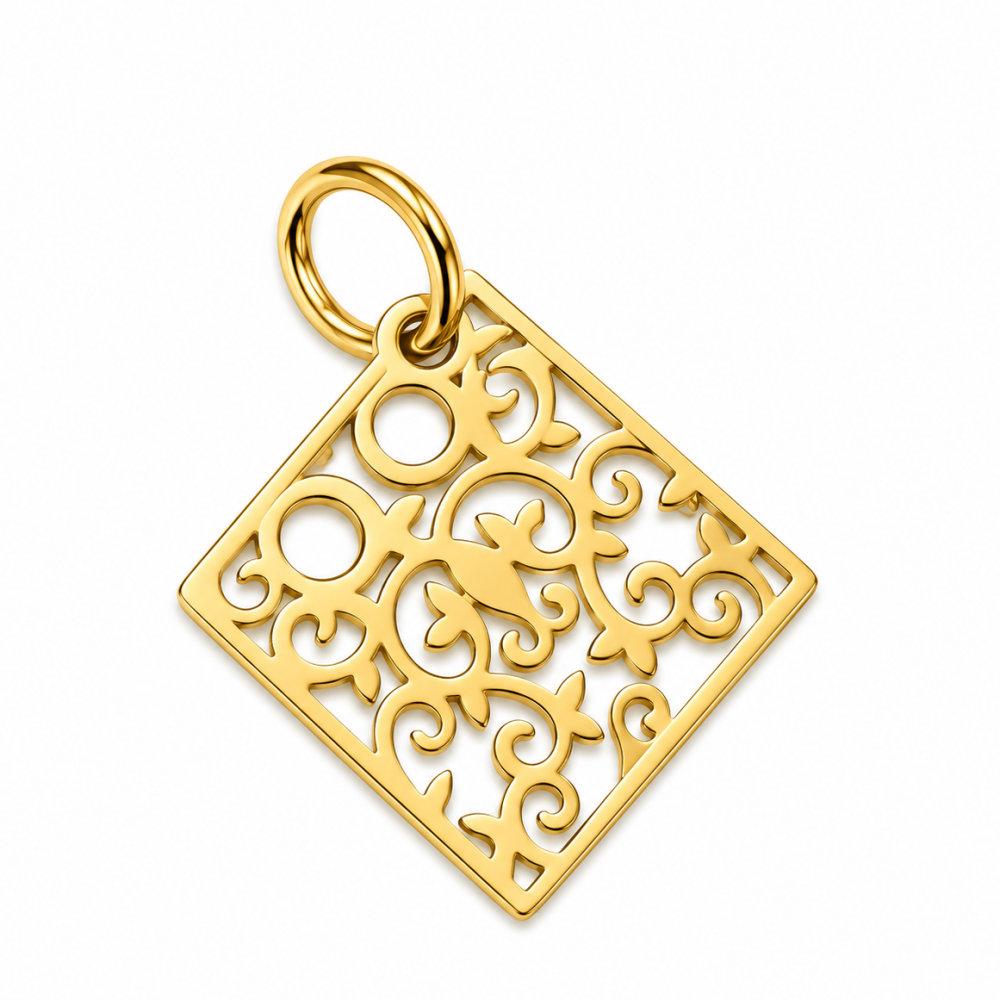 Pendant stainless steel 14×10 mm