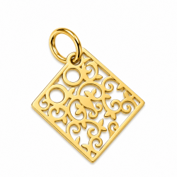 Pendant stainless steel 14×10 mm