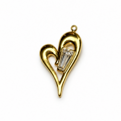 Pendant stainless steel 25×16 mm
