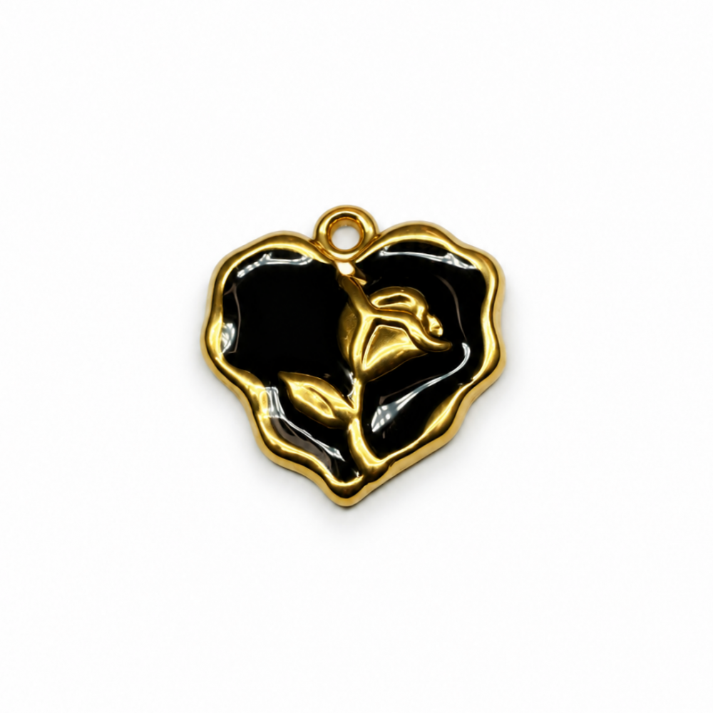 Pendant stainless steel 21×22 mm