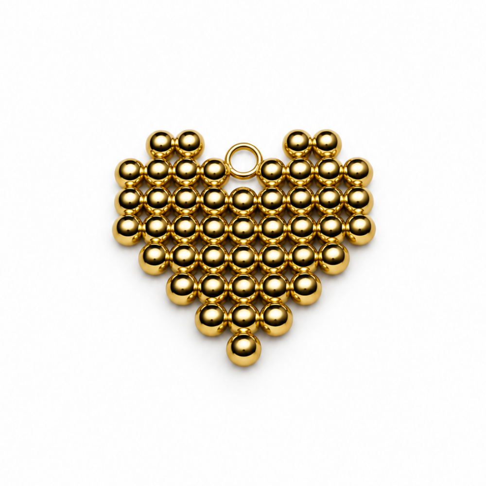Pendant stainless steel 18×20 mm