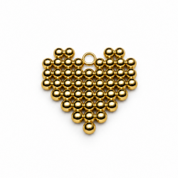 Pendant stainless steel 18×20 mm