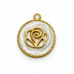 Pendant stainless steel 17×15 mm