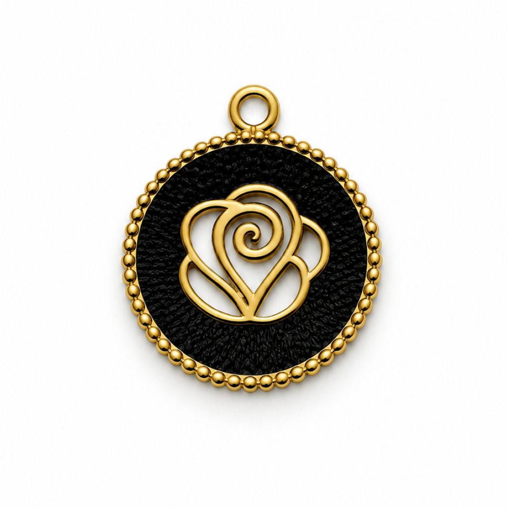 Pendant stainless steel 17×15 mm