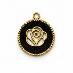 Pendant stainless steel 17×15 mm