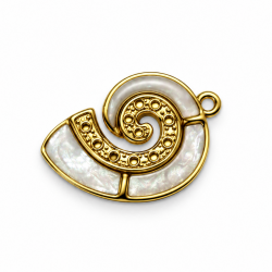 Pendant stainless steel 28×18 mm
