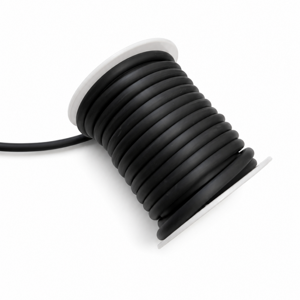 Jewellery-grade rubber tubing 4x2 mm