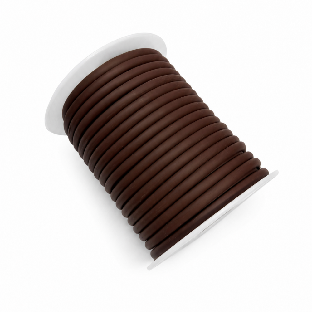 Jewellery-grade rubber tubing 4x2 mm