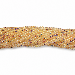Faceted glass crystals 2×2 mm