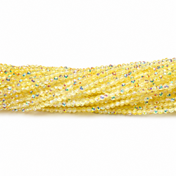 Faceted glass crystals 2×2 mm
