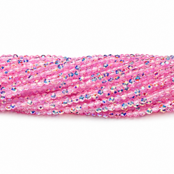 Faceted glass crystals 2×2 mm
