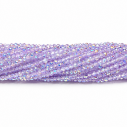 Faceted glass crystals 2×2 mm
