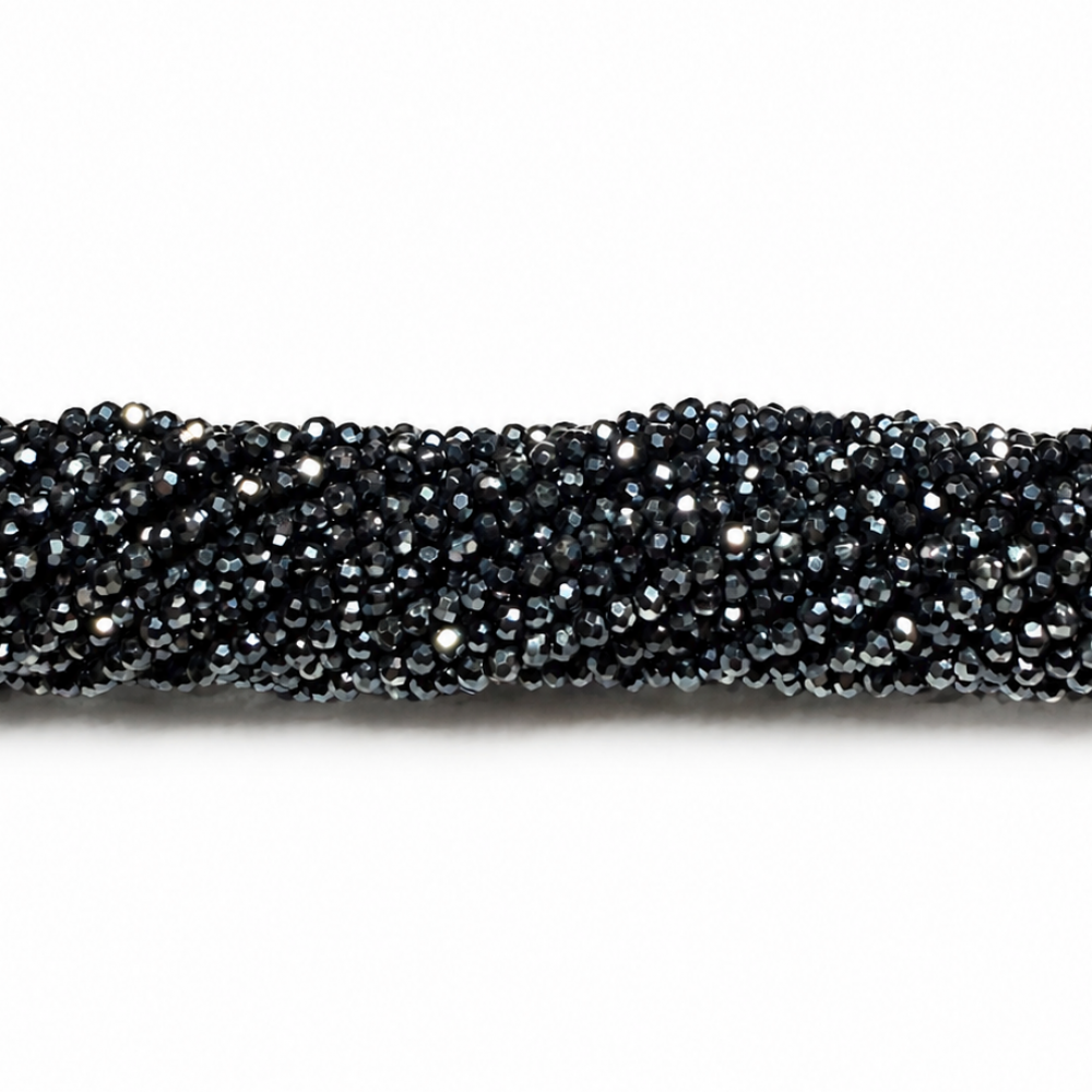 Faceted glass crystals 2×2 mm
