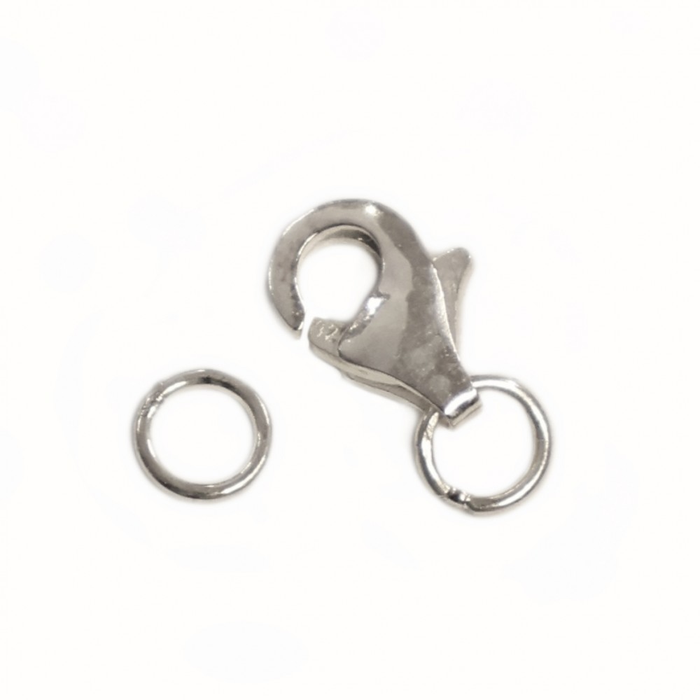 Silver clasp 8x25mm 1pcs. (F01S1001)