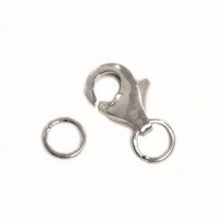 Silver clasp 8x25mm 1pcs. (F01S1001)