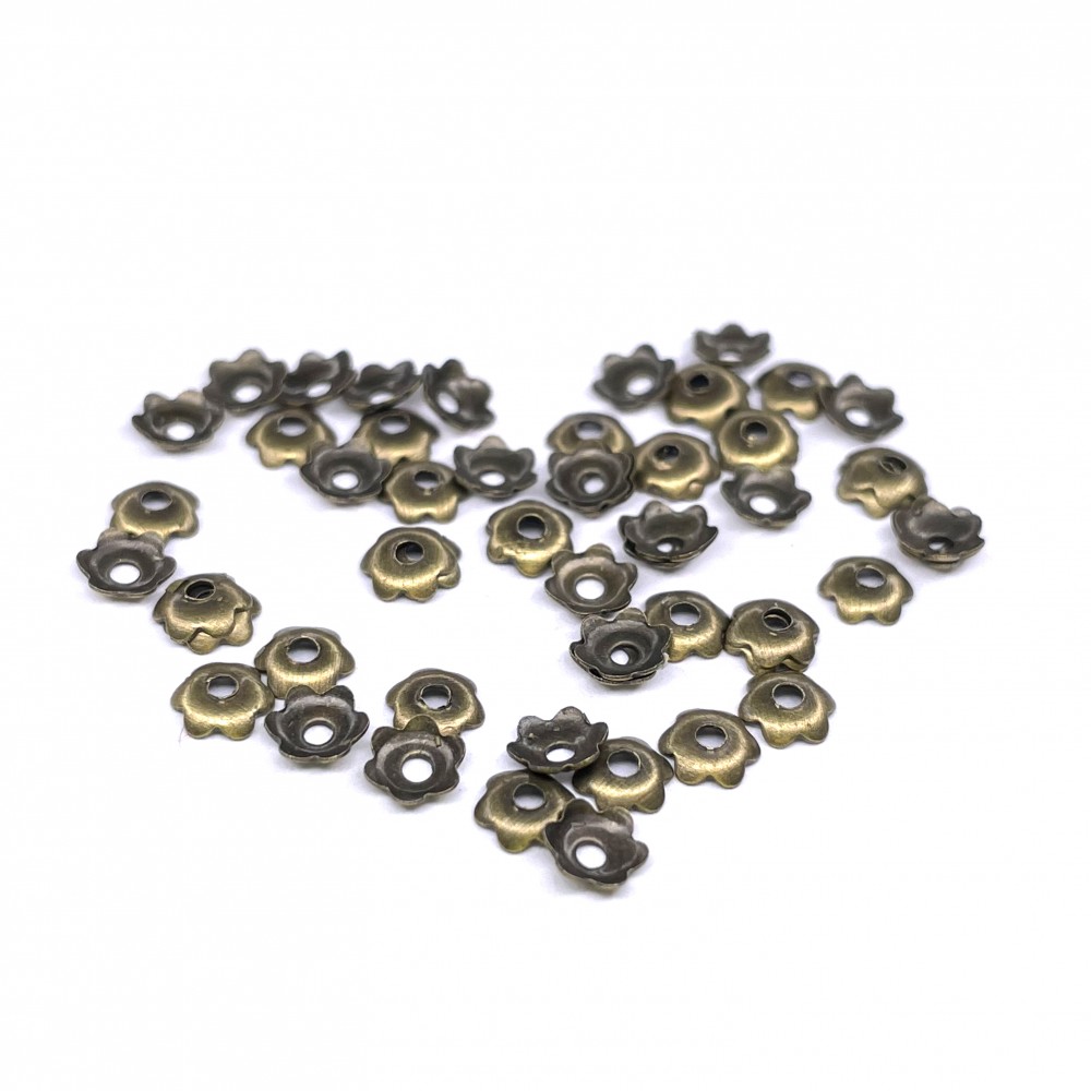 Bead caps 1x4,5mm 2 pcs. (F06M6012)