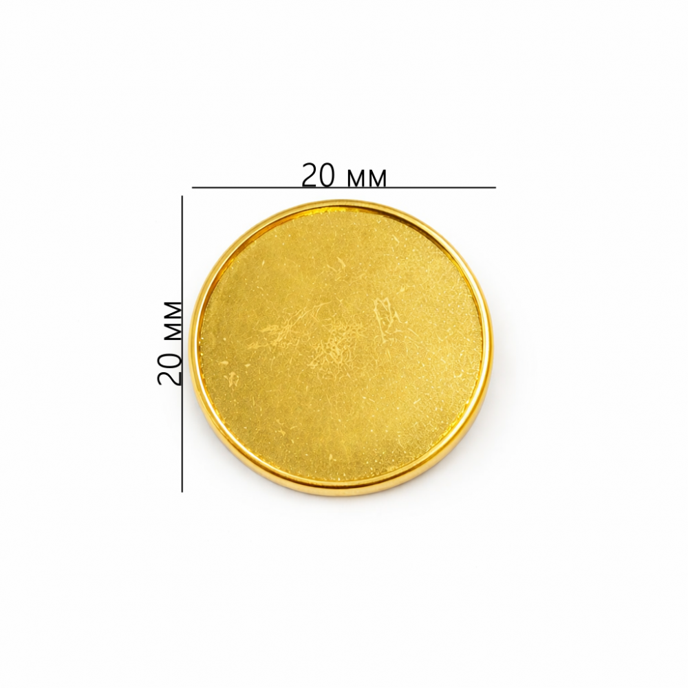 Brooch base 20х20mm 1pcs. 