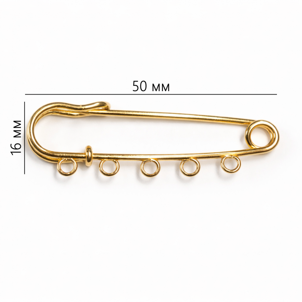 Brooch base 50x16mm 1pcs