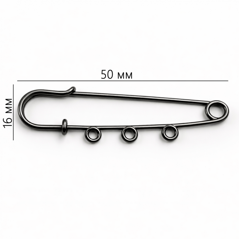 Brooch base 50x16mm 1pcs