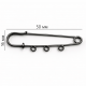 Brooch base 50x16mm 1pcs