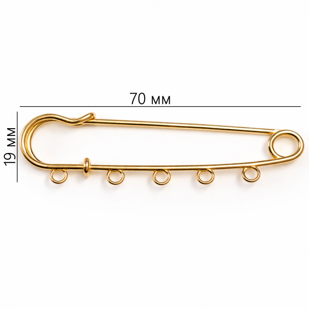 Brooch base 70x19mm 1pcs