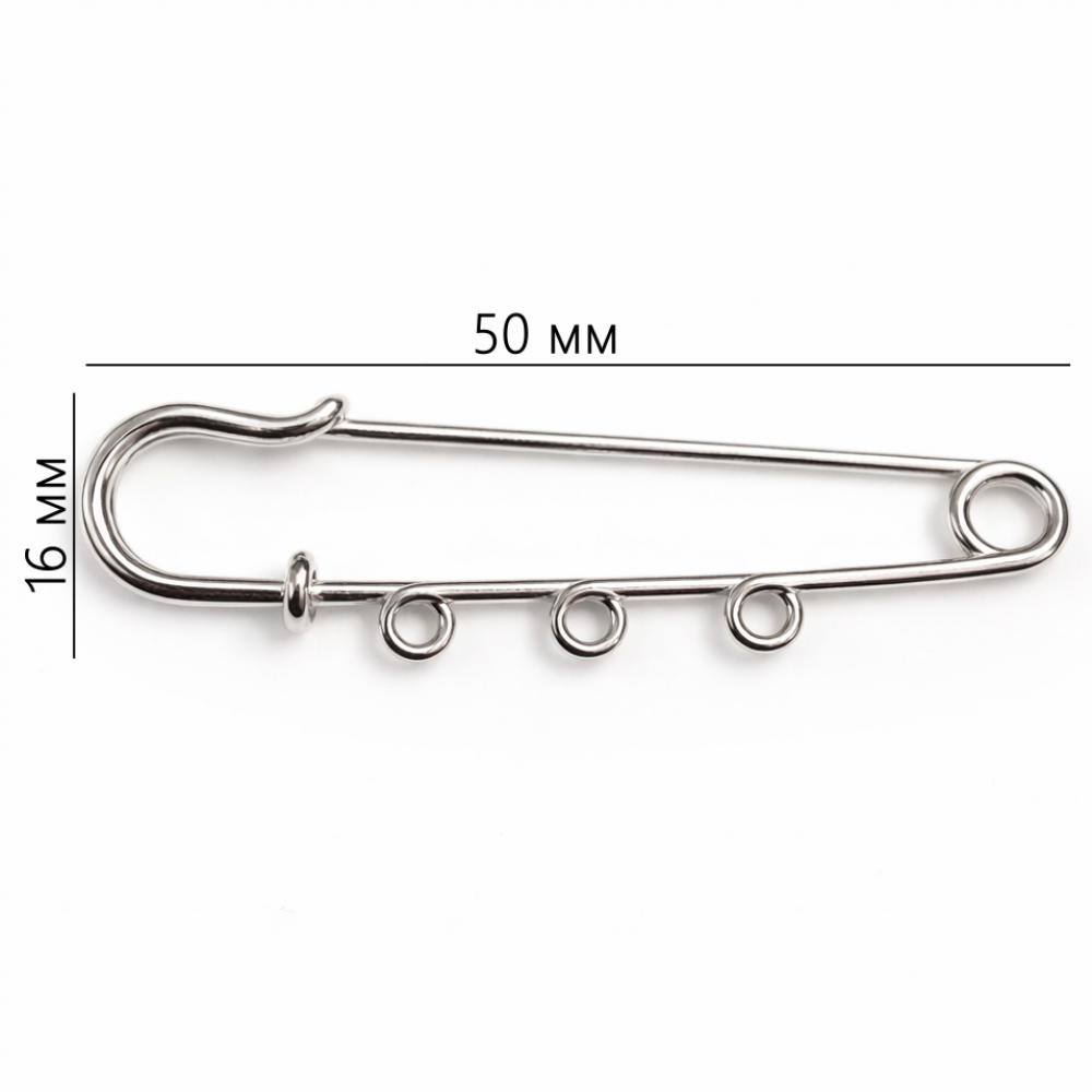 Brooch base 50x16mm 1pcs