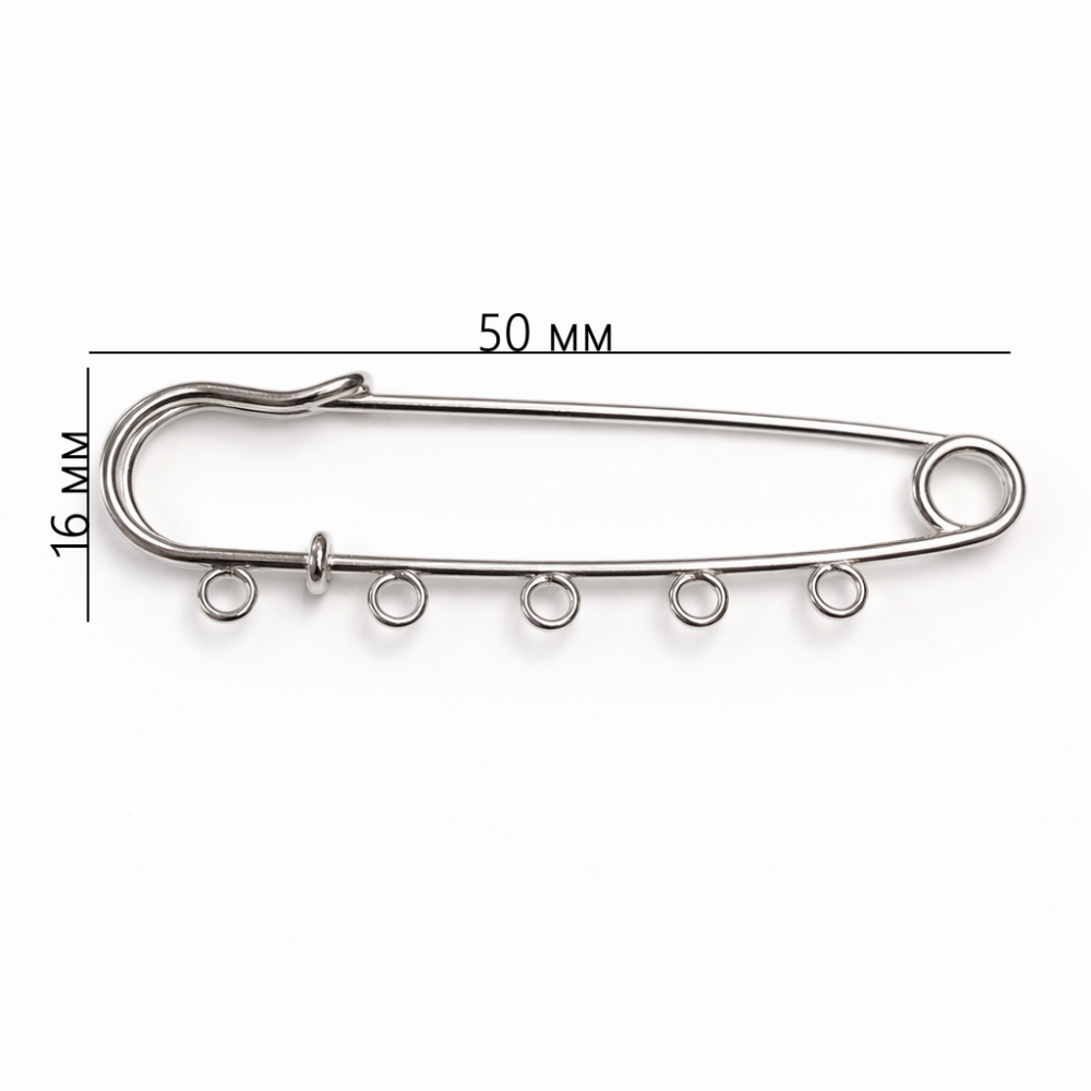 Brooch base 50x16mm 1pcs