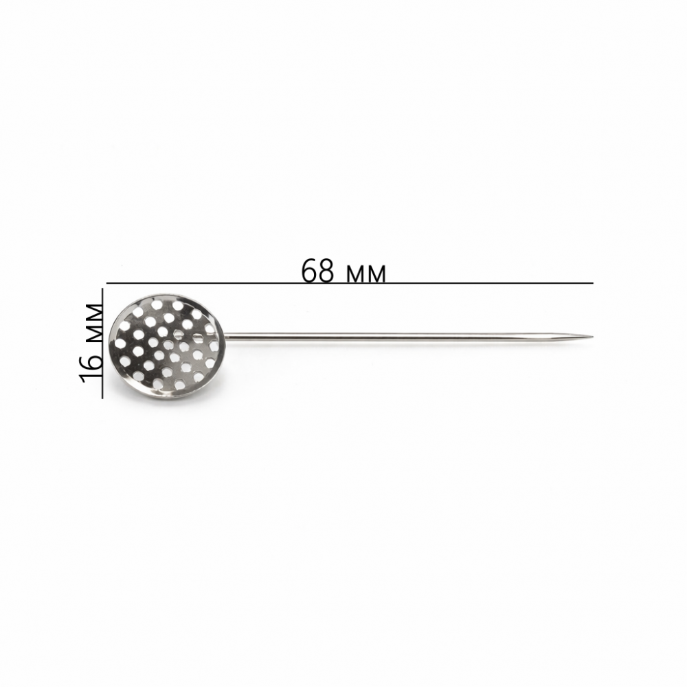 Brooch base 68x16mm 1pcs