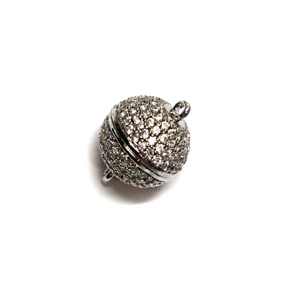 Clasp with zircons Lux 17x12mm 1pcs. (F01L1001) 