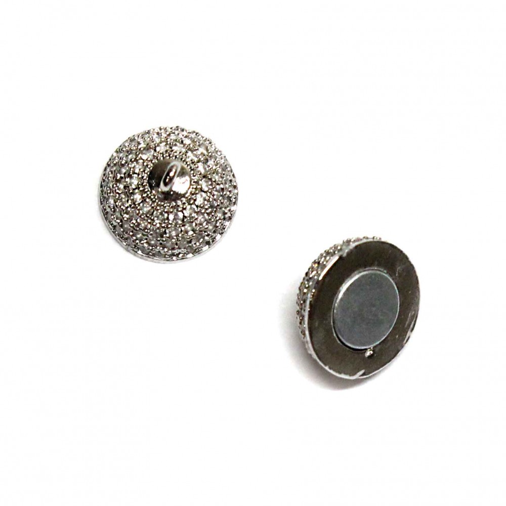 Clasp with zircons Lux 17x12mm 1pcs. (F01L1001) 