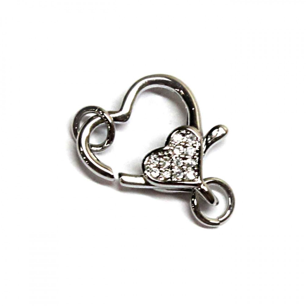Clasp with zircons Lux 20x14mm 1pcs. (F01L1003) 