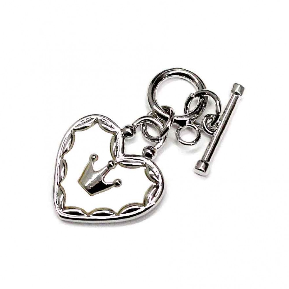 Clasp+nacre pendant Lux 15x22mm 1pcs. (F01L1031)