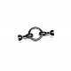 Clasp Lux 34х14 mm 1pcs. (F01L1046) 