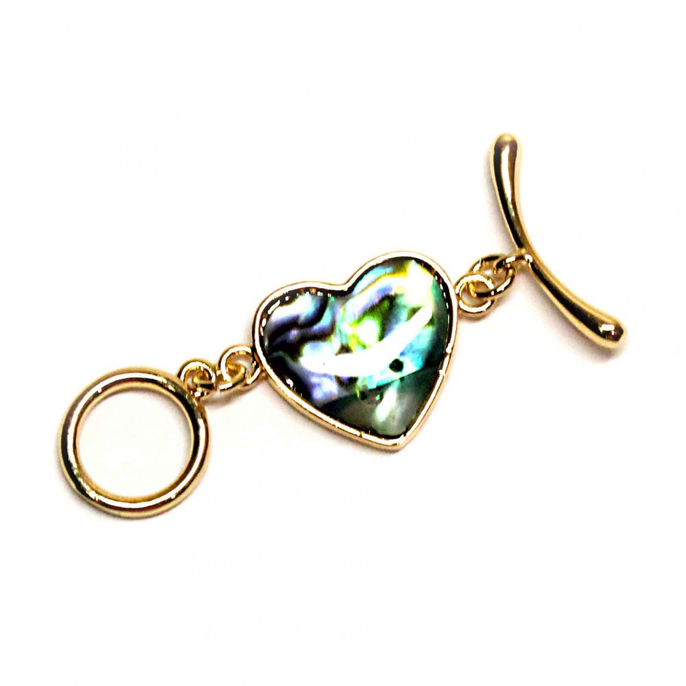 Nacre clasp Lux 40x18mm 1pcs. (F01L3001) 