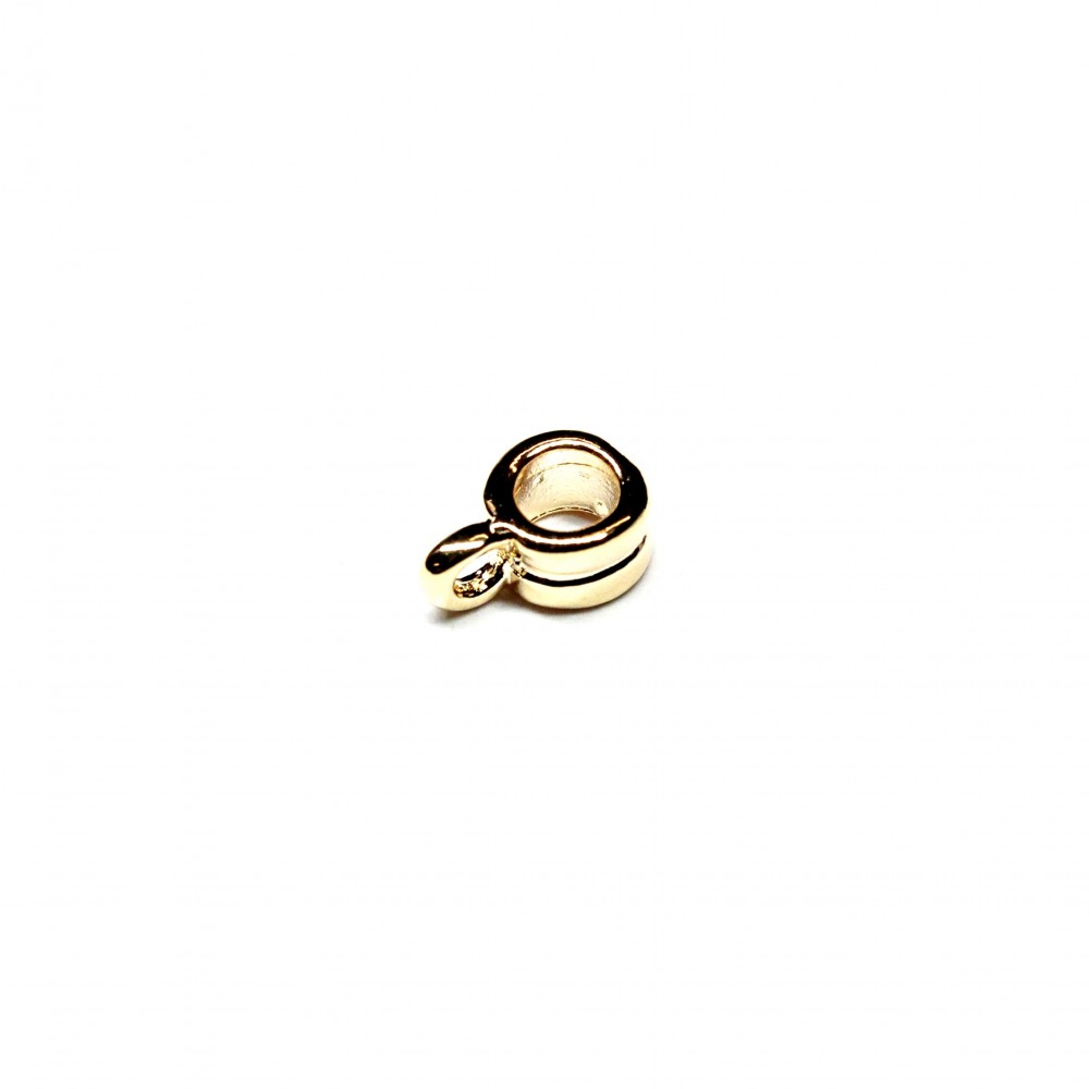 Lux spacer with loop (Bail) 9x6mm 1pcs. (F18L3006) 