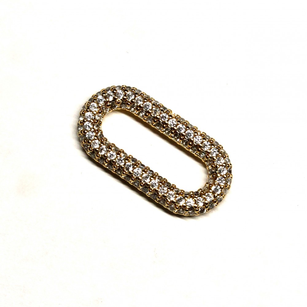 Nacre spacer  Lux 22x11  mm 1 pcs. (F13L3016) 