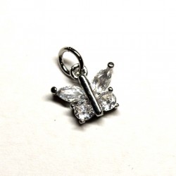 Pendant with zircons Lux 12x10mm 1pcs. (F12L1057) 