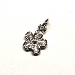 Pendant with zircons Lux 12x7mm 1pcs. (F12L1058)