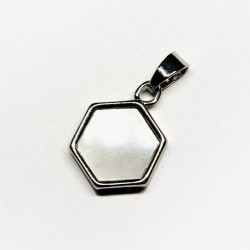 Nacre Pendant  Lux 20x12mm 1pcs. (F12L1060) Size - 20x12 mm  Weight ~ 0,9 gr.