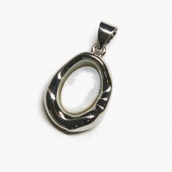 Pendant with zircons Lux 22x12mm 1pcs. (F12L1062)