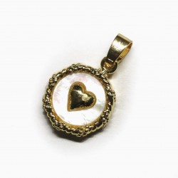 Nacre Pendant Lux 20x12mm 1pcs. (F12L3082) 